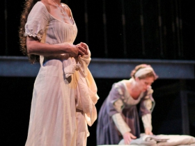Melisa Pereyra and Colleen Madden in Romeo and Juliet, 2014.