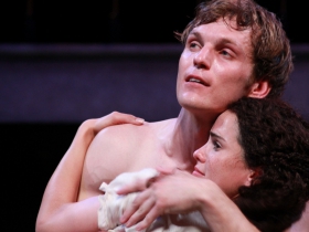 Christopher Sheard and Melisa Pereyra in Romeo and Juliet, 2014.