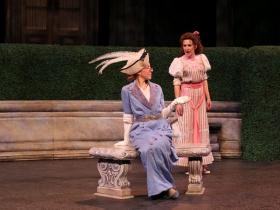 Cristina Panfilio and Kelsey Brennan in The Importance of Being Earnest, 2014.