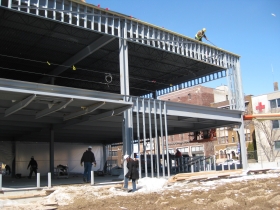 State of Wisconsin Department Of Children and Families office building under construction.