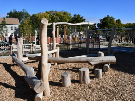 Nature Play Area at Riley Dual Language Montessori School