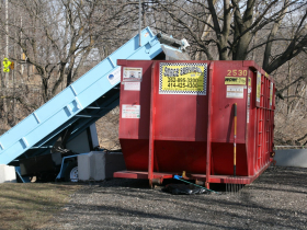 The TrashVeyor in the Kinnickinnic River