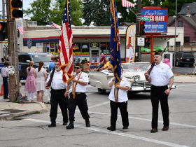 Presenting The Colors at the 2023 Humboldt Park Independence Day Parade