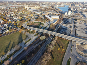 Lincoln Avenue Bridge and Bay View Dog Park