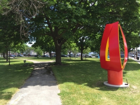 Bud statue in Zillman Park