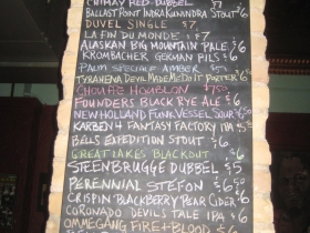 On Tap at the Palm Tavern.