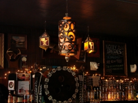 Lights at Blackbird Bar. 