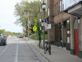 A view down S. Kinnickinnic Ave.