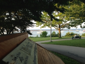 Little Free Library with a view.