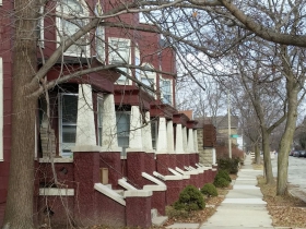 Row houses on Logan Avenue