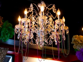 Mardi Gras chandelier