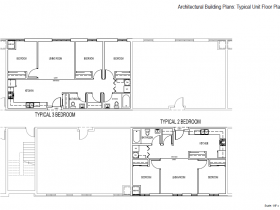 Building Plans for Ingram Place Apartments.