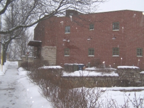 The Dixon Duplex stands proudly on its half-acre site overlooking nearby downtown.