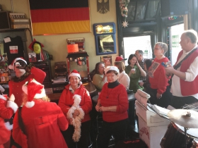 Santas at Kochanski's Concertina Beer Hall.