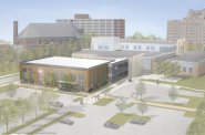 Marquette University School of Dentistry Expansion Rendering. Rendering courtesy of Marquette University.