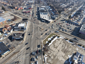 Looking southeast at Fond du Lac, 51st and Capitol