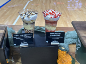 The Spot's new cheesecake cups. Photo by Lauren Hafeman on Oct. 19, 2026. 
