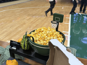 New playable keepsake popcorn bucket. Photo by Lauren Hafeman on Oct. 19, 2026.