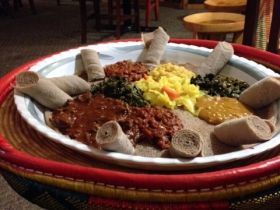 Traditional Ethiopian Dinner Service.