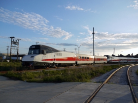 Talgo Trainsets Leaving Milwaukee