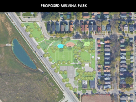 Melvina / Century City Triangle Neighborhood Park Rendering