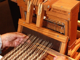 Weaving by Susan Leopold. Photo by Erol Reyal