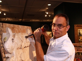 Master Sculptor, Bryan Berenson from Hartland, WI. Photo by Erol Reyal