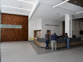 Entry Lobby at MLK Library 