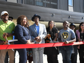 Ribbon Cutting for LaMarr Franklin Lofts
