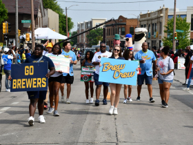 Milwaukee Brewers in 2023 Juneteenth Parade