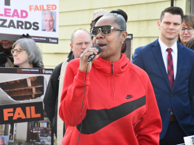 Ebony Martin at Common Ground Crowd at Highgrove Holdings Press Conference