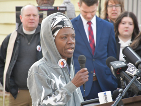 Deshawn Harris at Common Ground Crowd at Highgrove Holdings Press Conference