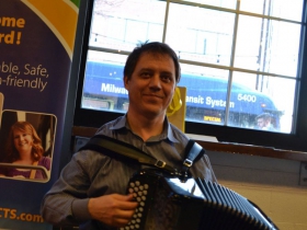 It wouldn’t be a Transportation Circus without an accordion