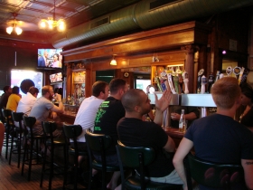The front bar at O'Lydia's.