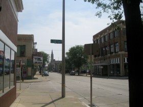 Intersection of 12th and Mitchell streets.