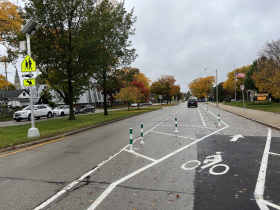 W. Lapham Boulevard Protected Bike Lane