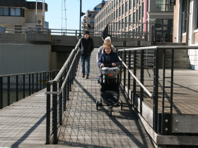 Milwaukee RiverWalk Ramp in Historic Third Ward