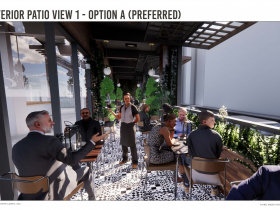 AC Marriott Third Ward - First Floor Porch AC Marriott Third Ward - First Floor Porch