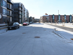Evoni Apartments and New E. Corcoran Avenue