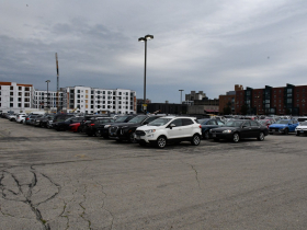 Italian Community Center Parking Lot and Evoni Apartments Construction