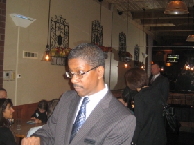 Cedric Cornwall at the Riverfront Pizzeria Bar & Grill. Photo by Michael Horne.