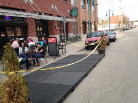 Milwaukee's latest parklet.