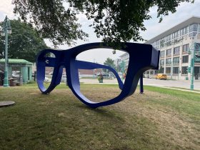 'Near and Far' Glasses Sculpture