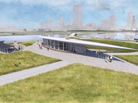Visitor and Education Center on Lakeshore State Park Rendering