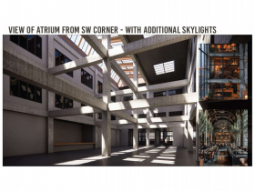 AC Marriott Third Ward Conceptual Massing of Atrium