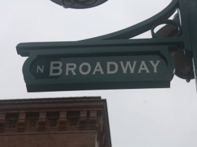 Third Ward street sign for Broadway