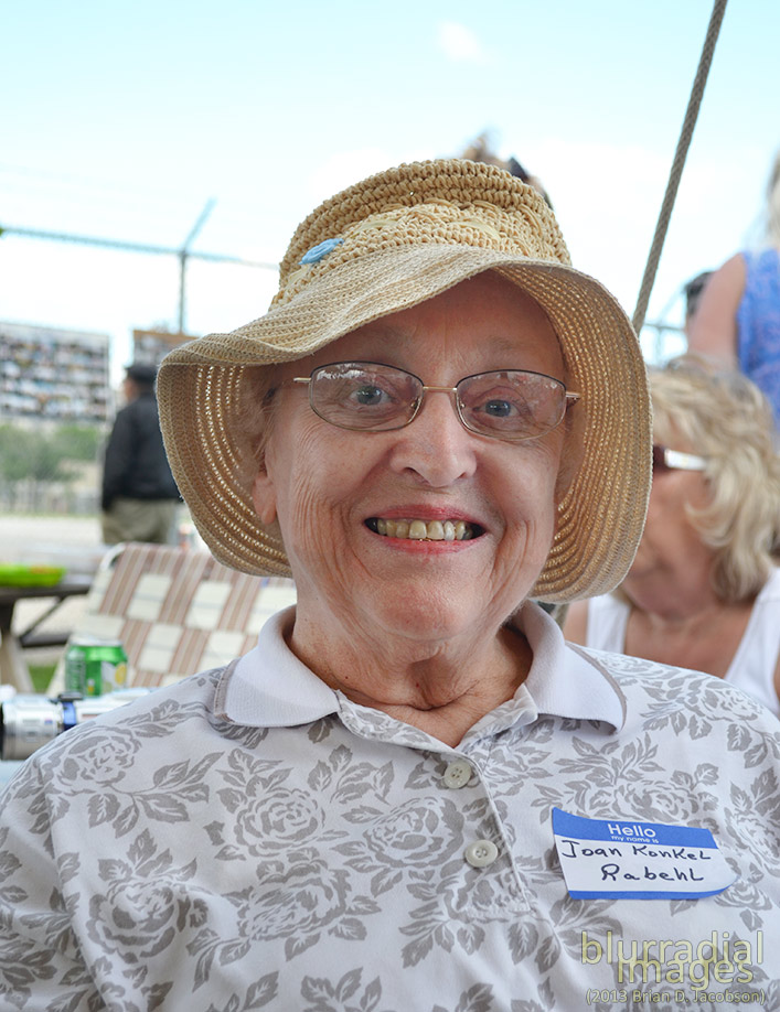 Joan Konkel is one of only a few with direct ties to living on the island. She held a special place of court alongside Lorraine.