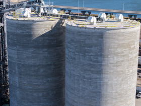 Agricultural Maritime Export Facility Silos