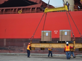 Unloading of the Federal Champlain