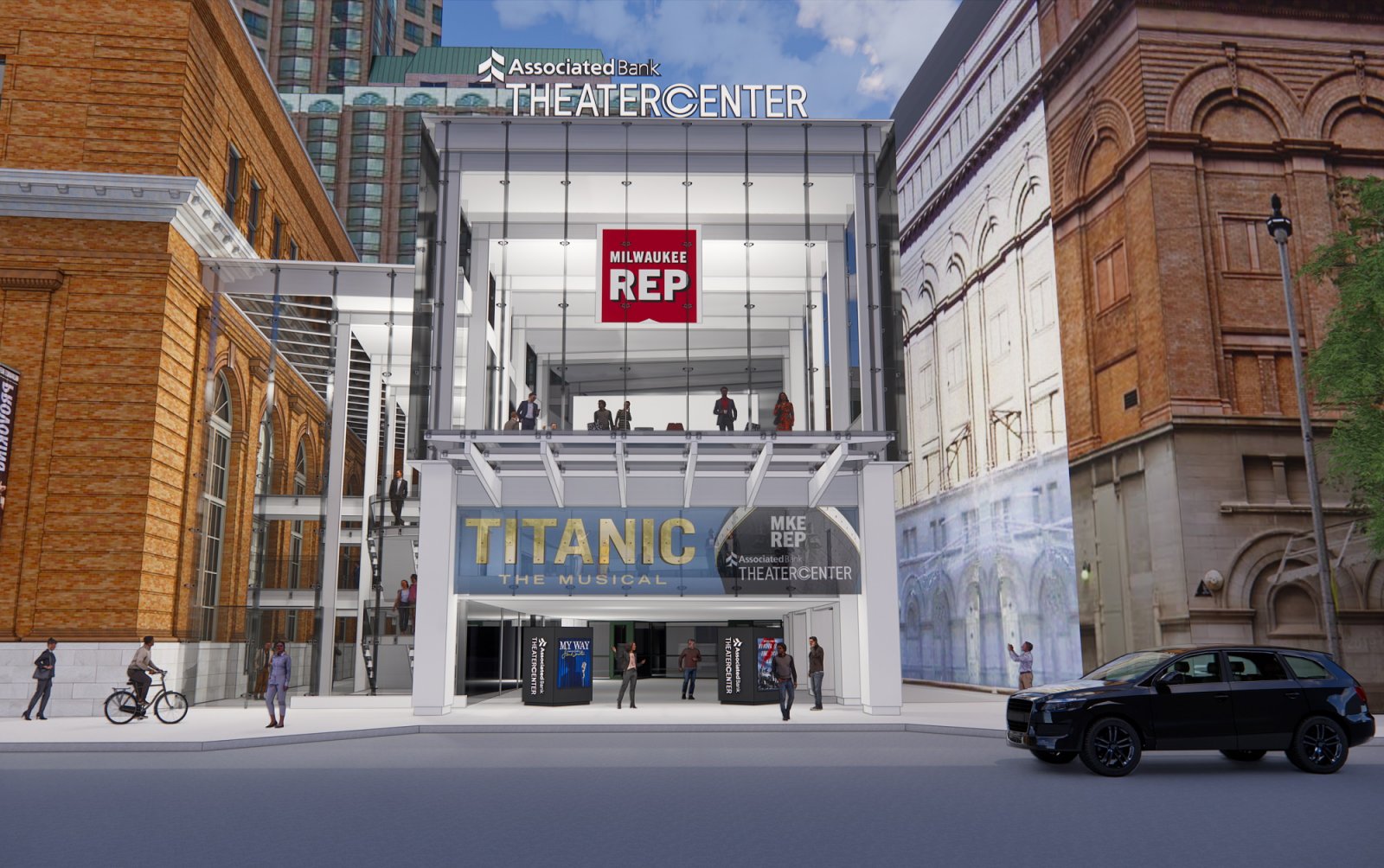 New Entryway to Milwaukee Rep Theater Complex